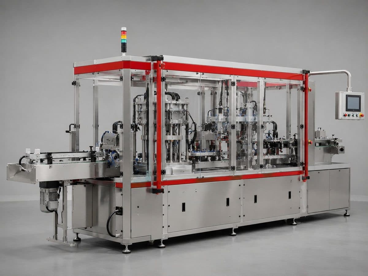 Automated assembly machine built by AptoCAD Mechanical